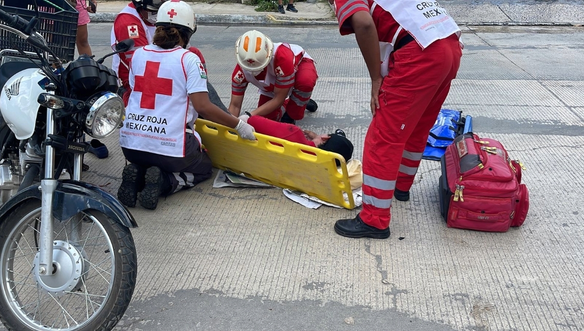 El hombre fue llevado al hospital para atender la fractura que tuvo