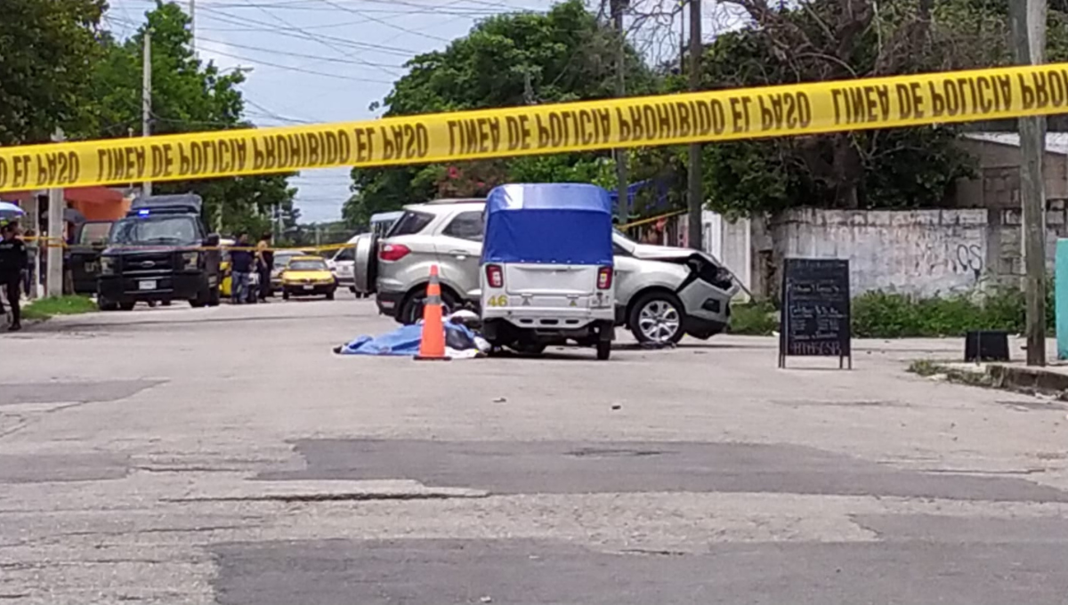 El motociclista se impactó con un mototaxi El motociclista se impactó con un mototaxi