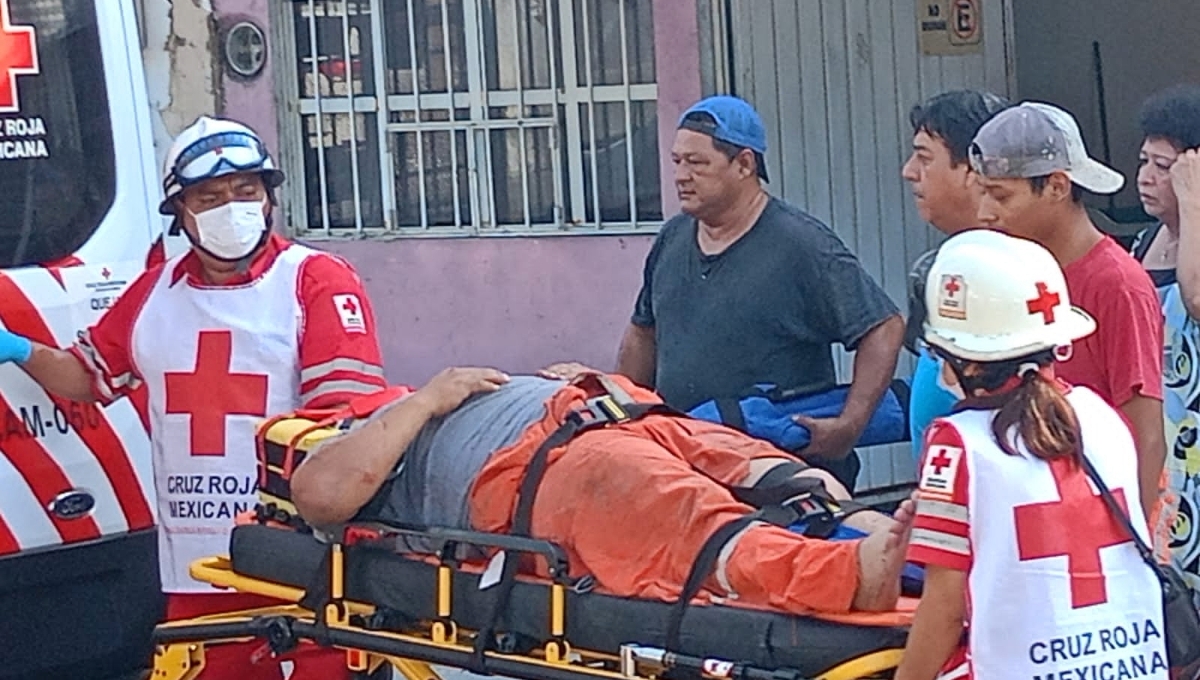 El hombre se encontraba realizando trabajos de mantenimiento