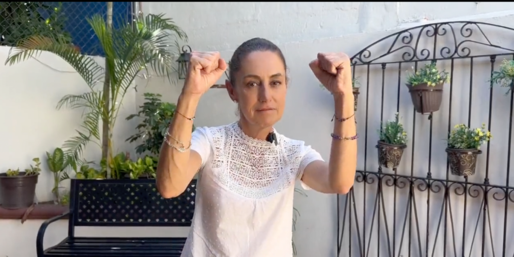 Claudia Sheinbaum pide retirar todas las lonas en su apoyo