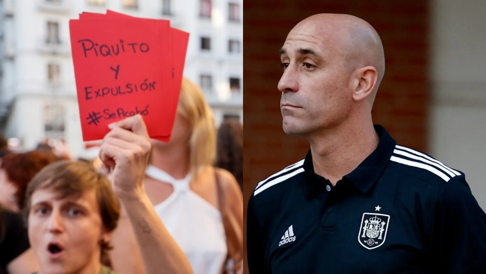 Se manifiestan en Madrid en apoyo a Jenni Hermoso y piden renuncia de Rubiales Se manifiestan en Madrid en apoyo a Jenni Hermoso y piden renuncia de Rubiales