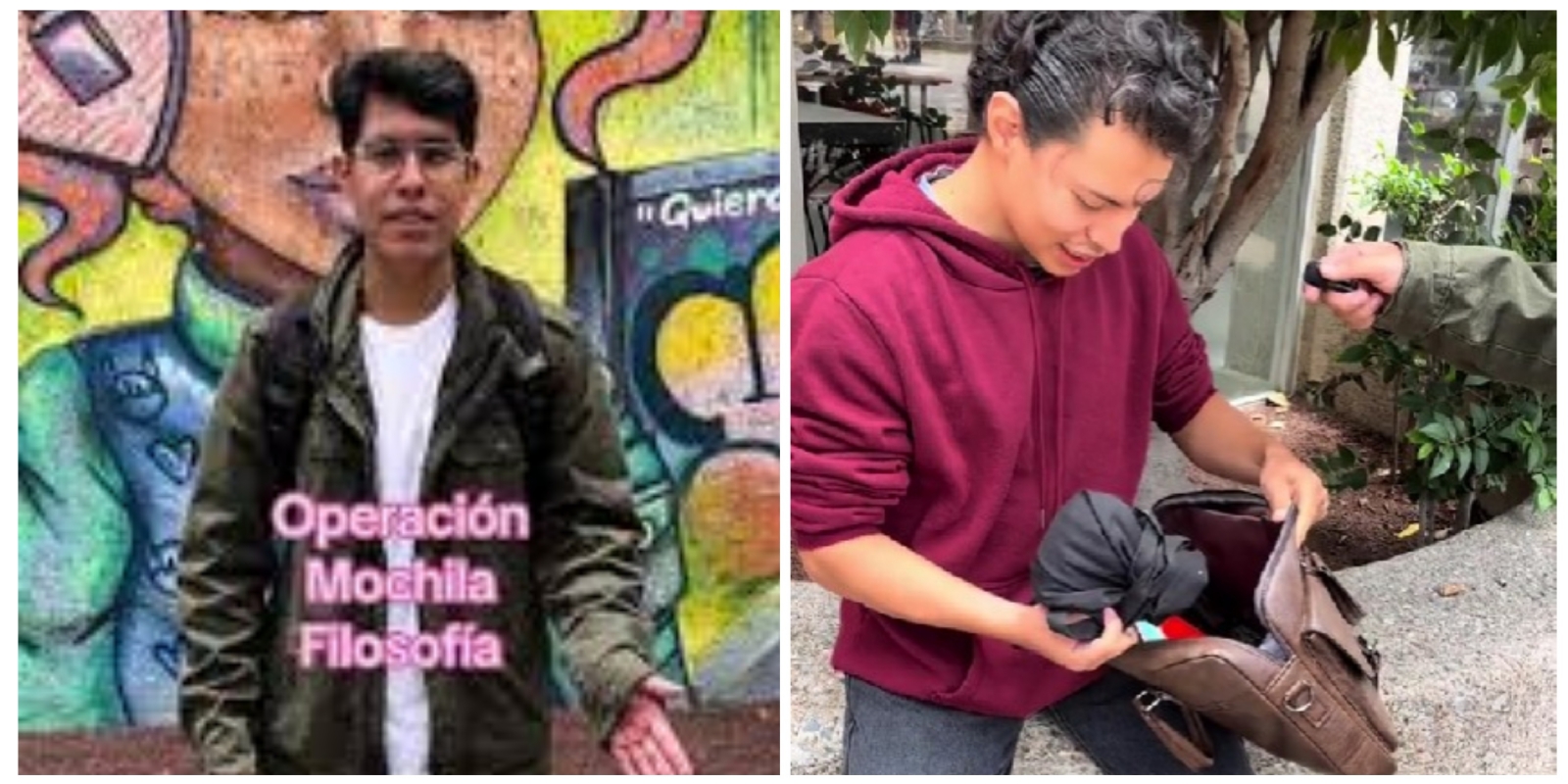 Aplican operación mochila a estudiante de México Aplican operación mochila a estudiante de México