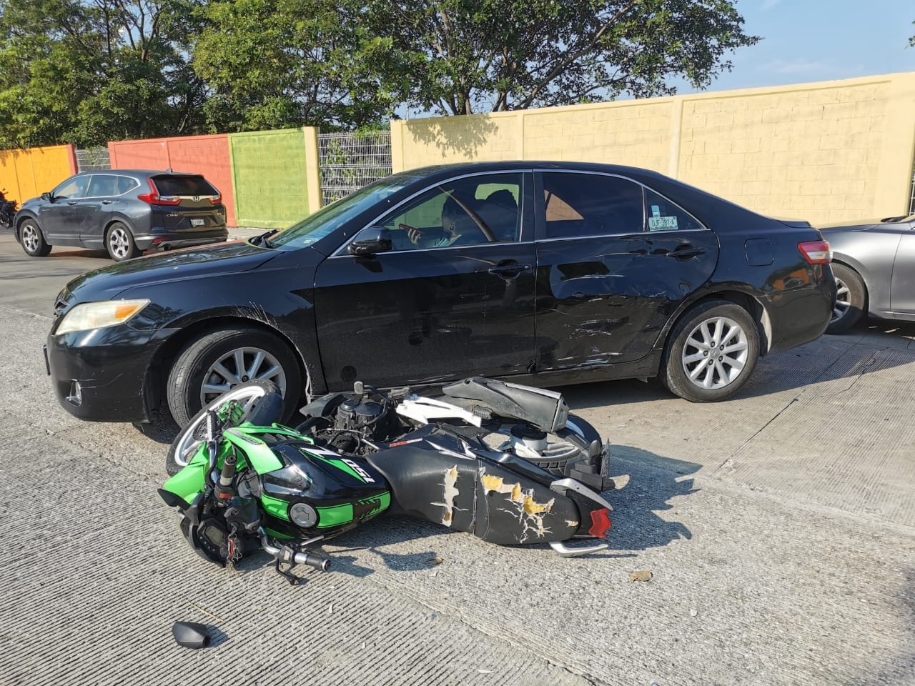 El auto presentó sólo daños materiales