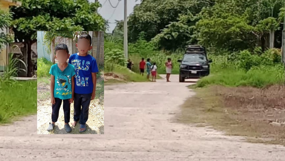 Los vecinos al ver el hecho no dudaron en ayudar a los menores Los vecinos al ver el hecho no dudaron en ayudar a los menores