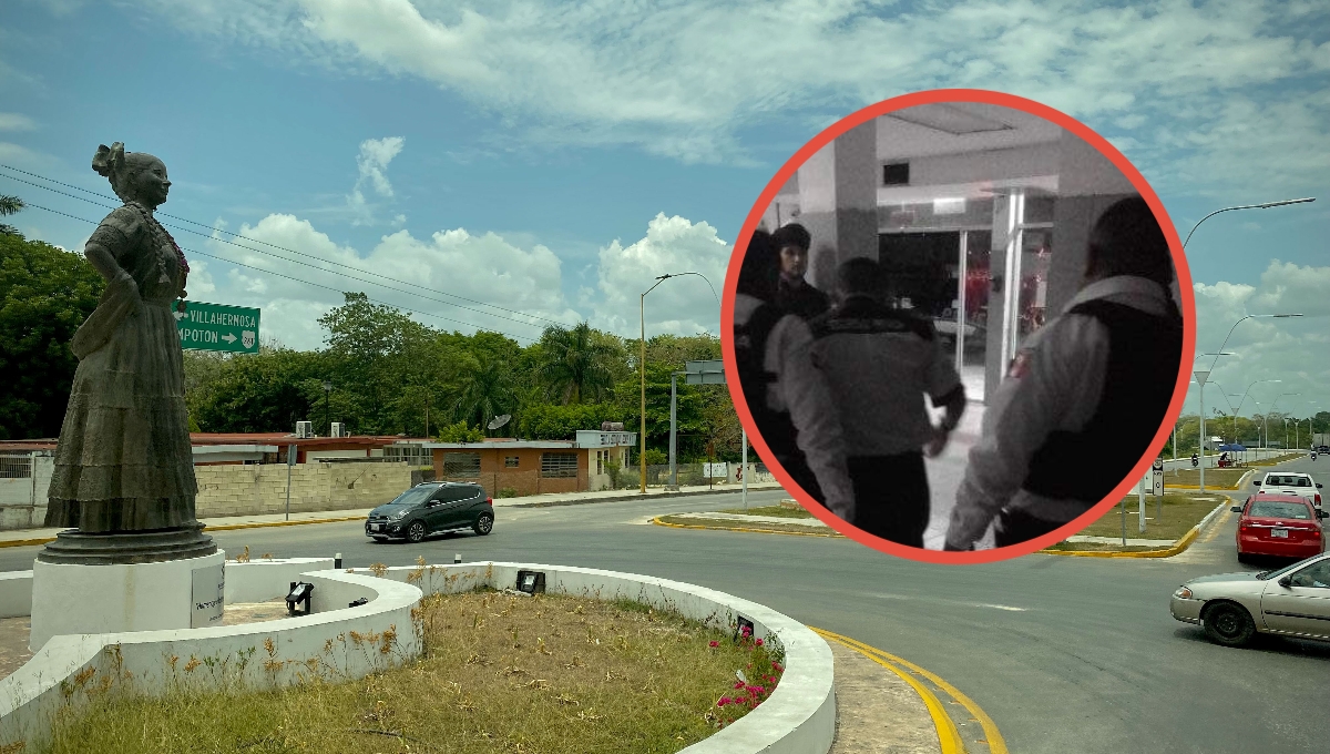 El guardia fue llevado a un hospital para su atención