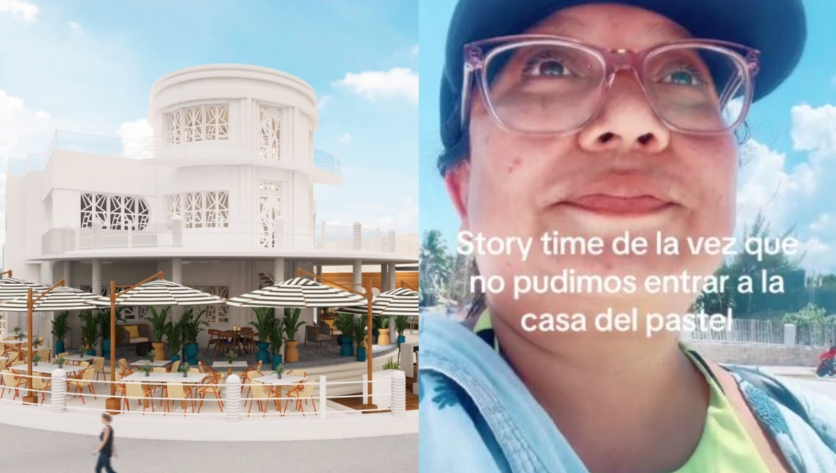 La joven iba con ropa de playa cuando intentó entrar al restaurante de La Casa del Pastel de Progreso