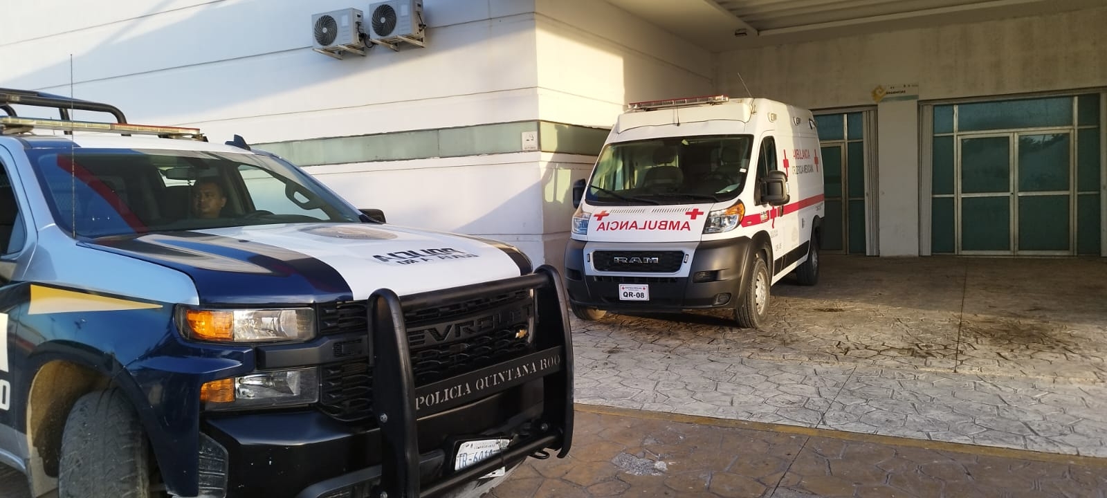 El hombre tenía una herida de bala en la pierna