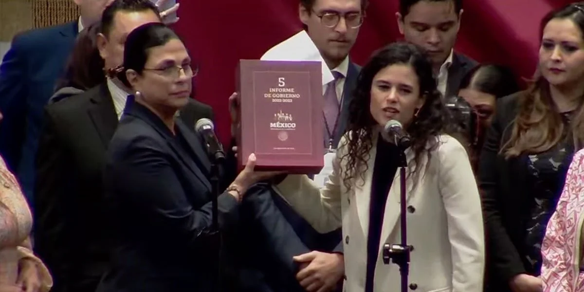 Luisa María Alcalde fue la primera secretaria de Gobernación en dar un mensaje