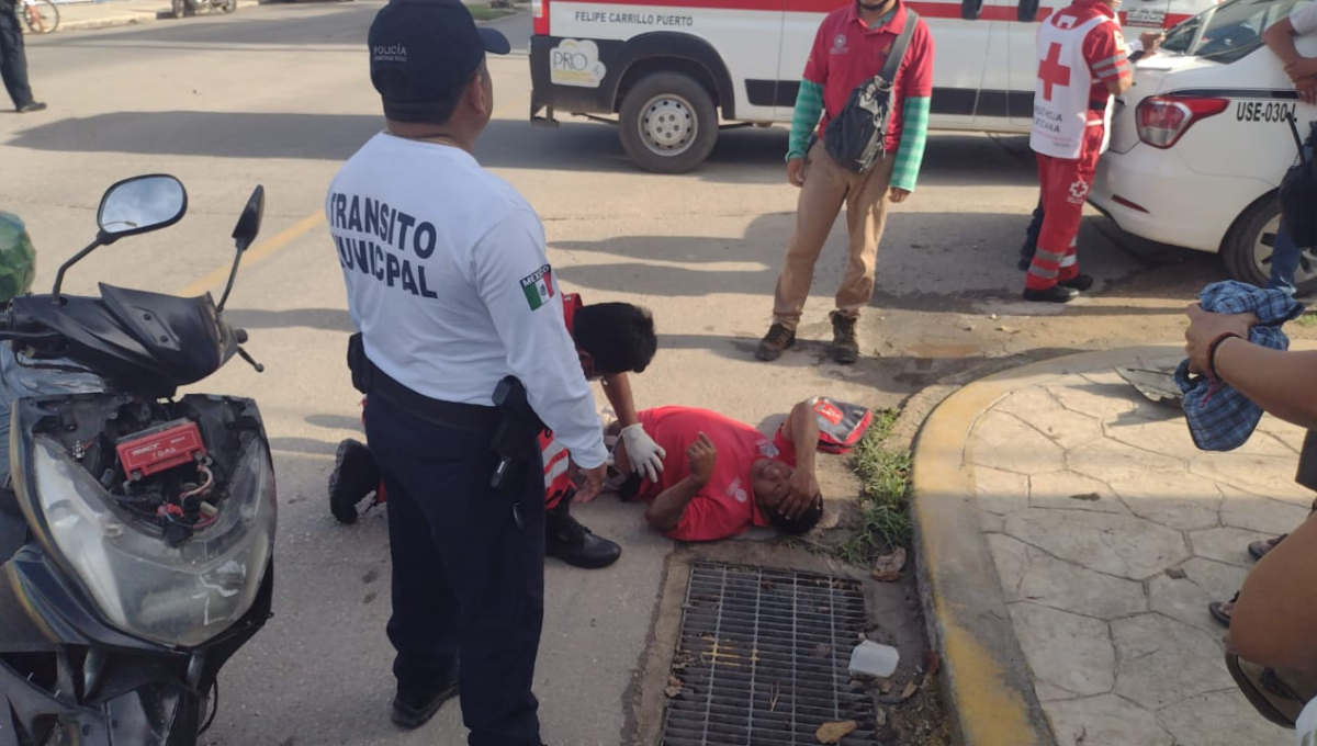 Paramédicos de la Cruz Roja le brindaron los primeros auxilios al lesionado Paramédicos de la Cruz Roja le brindaron los primeros auxilios al lesionado