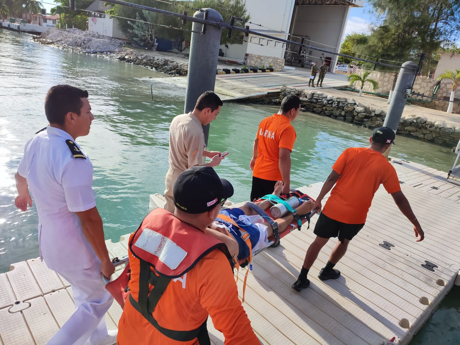 El hombre fue trasladado de emergencia a un hospital de Progreso El hombre fue trasladado de emergencia a un hospital de Progreso