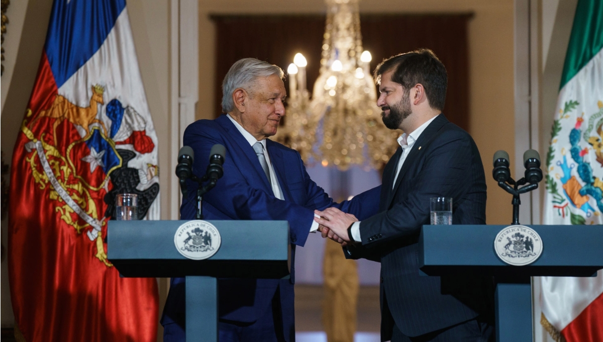 El presidente de México, Andrés Manuel López Obrador y Gabriel Boric, su similar de Chile El presidente de México, Andrés Manuel López Obrador y Gabriel Boric, su similar de Chile