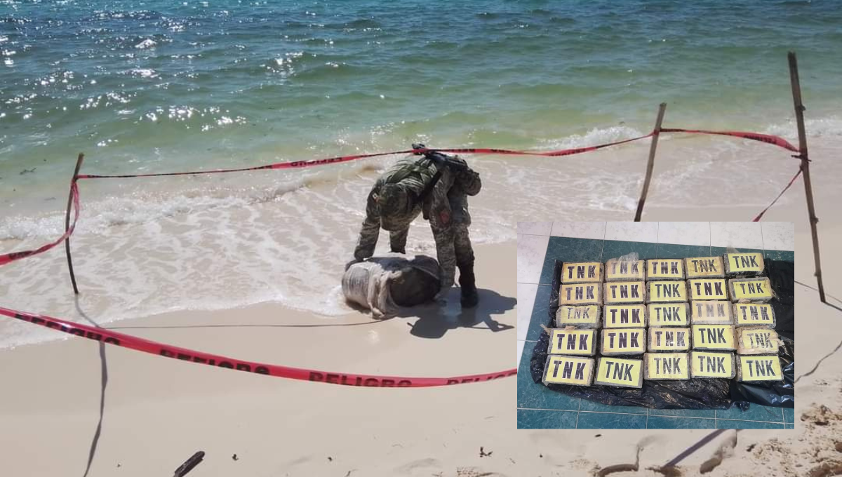 Las fuerzas armadas sugieren que los cargamentos son desembarcados en marinas de la Riviera Maya Las fuerzas armadas sugieren que los cargamentos son desembarcados en marinas de la Riviera Maya