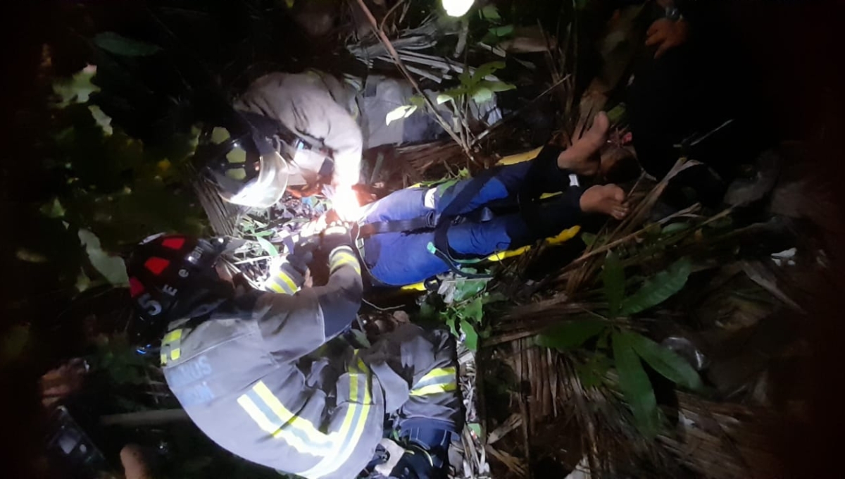 El hombre fue trasladado a un hospital de la avenida Coba