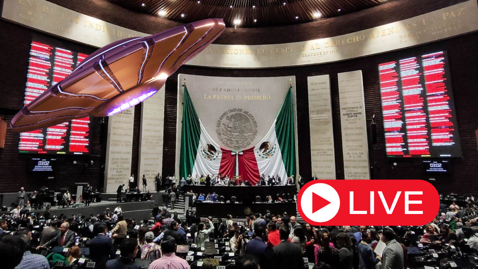 Tema OVNI llega a la Cámara de Diputados
