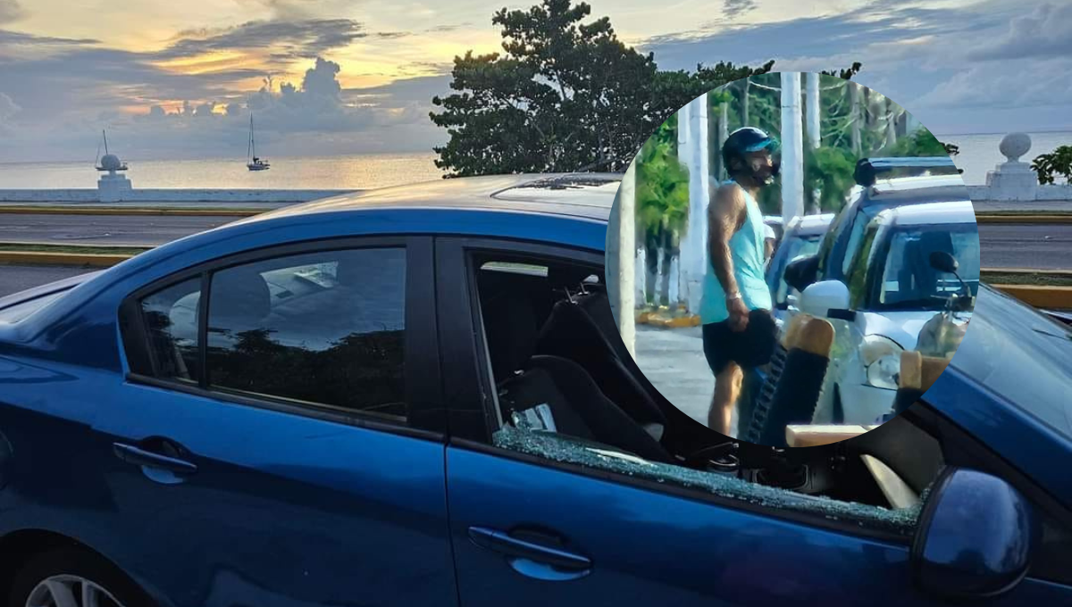 La afectada publicó fotos de quien le rompió el vidrio La afectada publicó fotos de quien le rompió el vidrio