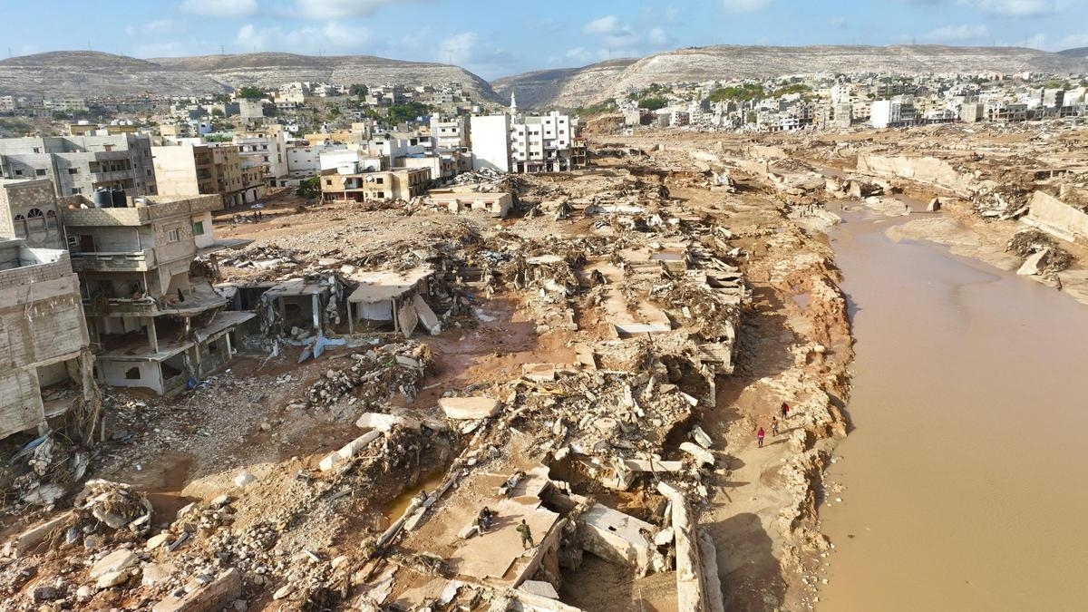 Continúan las labores de rescate tras inundaciones en Libia Continúan las labores de rescate tras inundaciones en Libia
