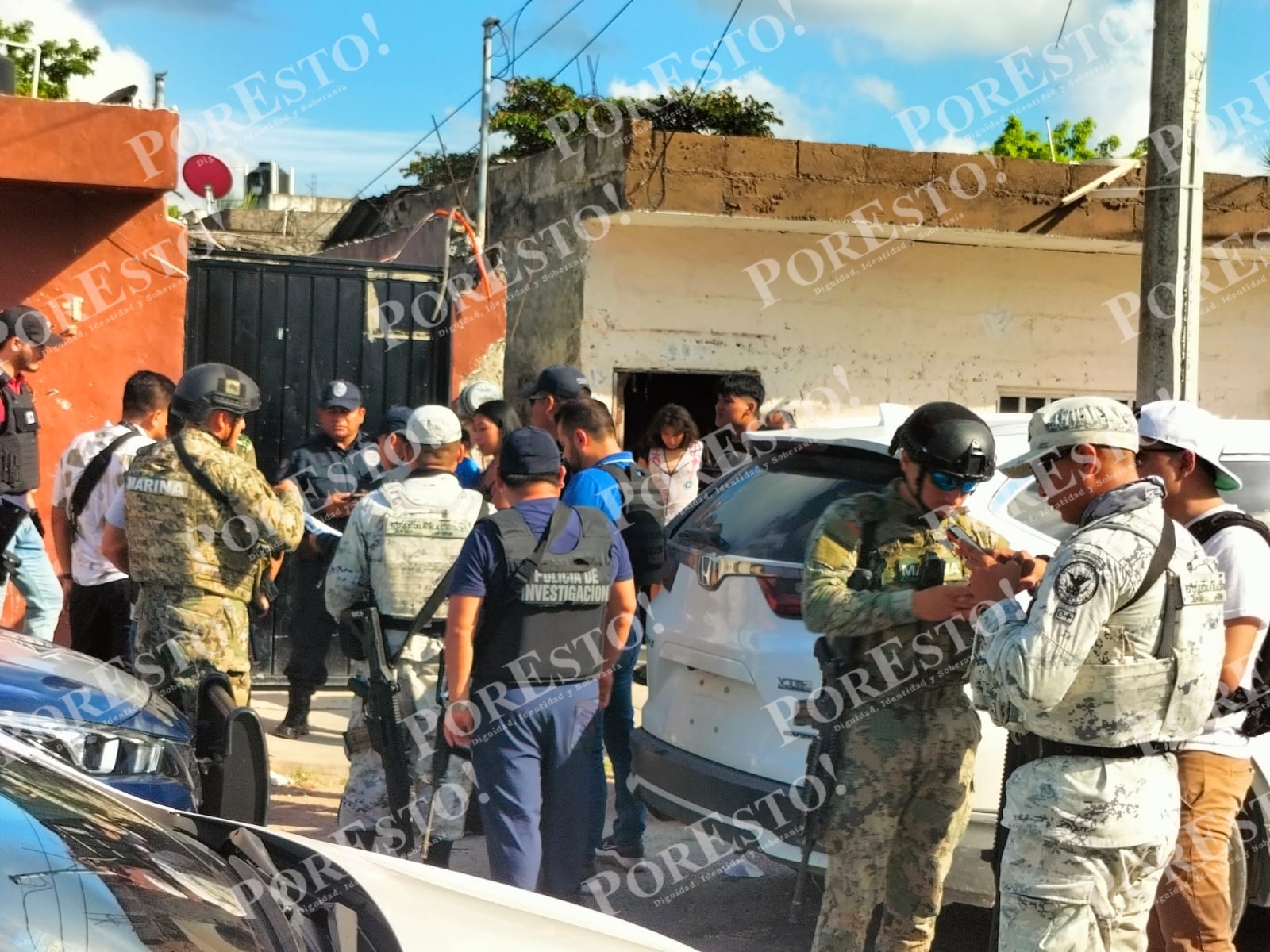 La zona fue acordonada por autoridades tras el reporte