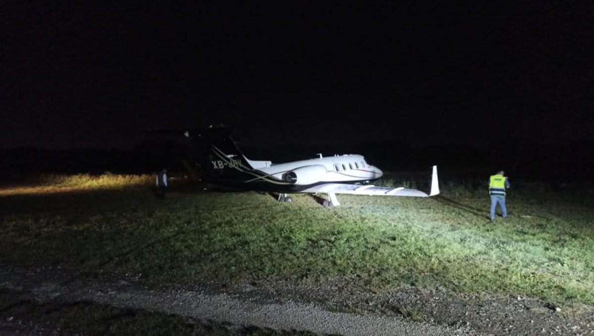 Los tripulantes del jet resultaron ilesos en el accidente