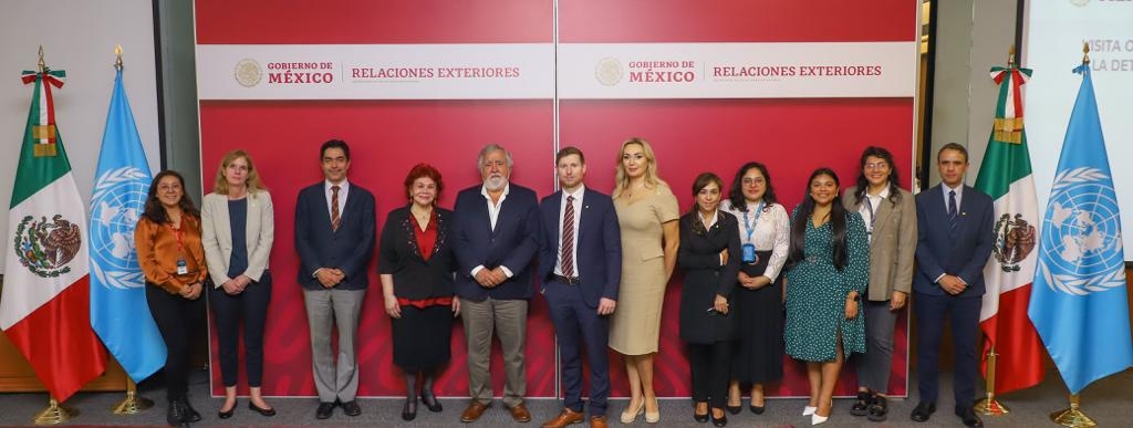 Los representantes de la ONU fueron recibidos por la Segob y SRE