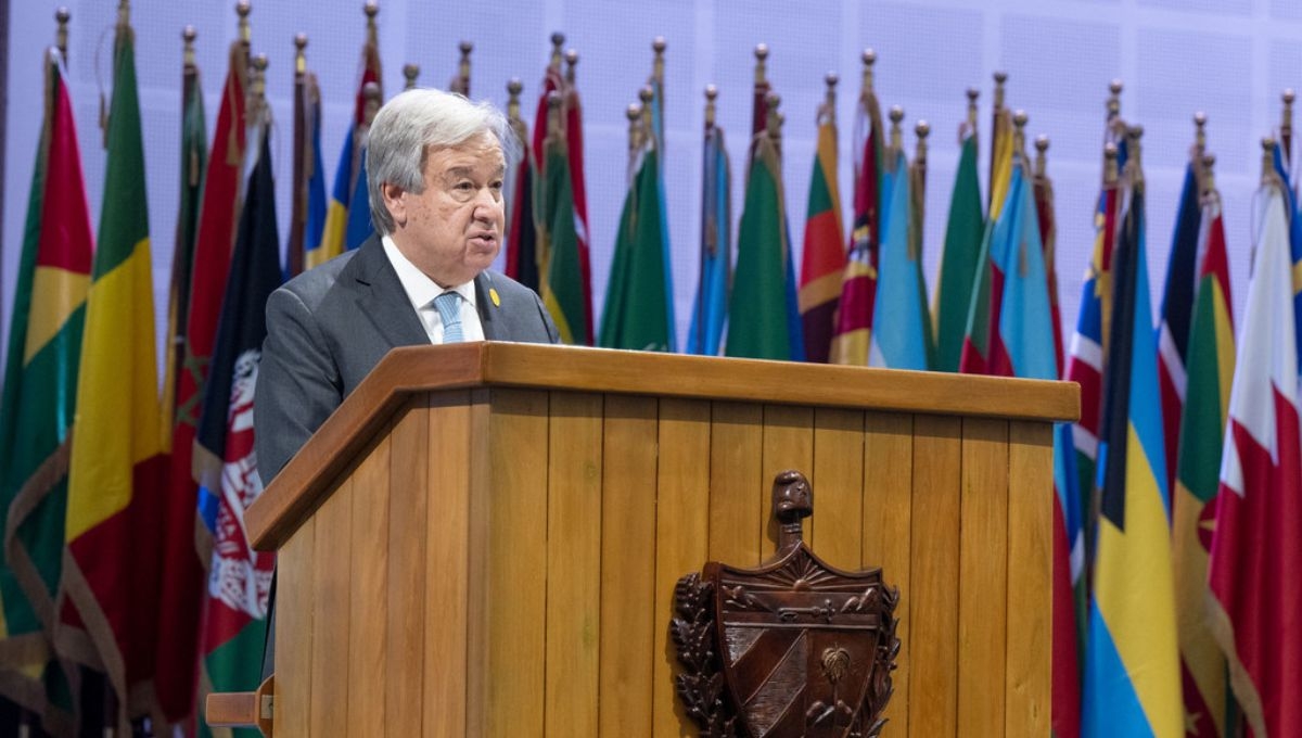 António Guterres, secretario general de la ONU, indicó que se está provocando un desastre con la crisis climática causada por la acción humana António Guterres, secretario general de la ONU, indicó que se está provocando un desastre con la crisis climática causada por la acción humana