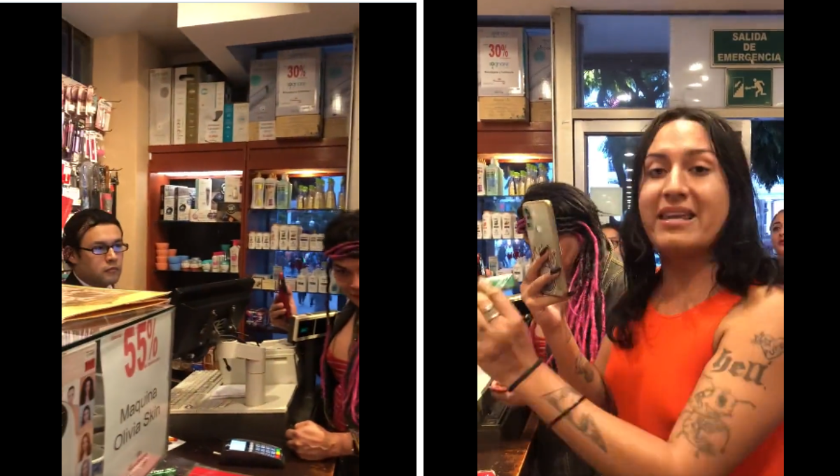 La activista trans arremetió contra el cajero de la tienda