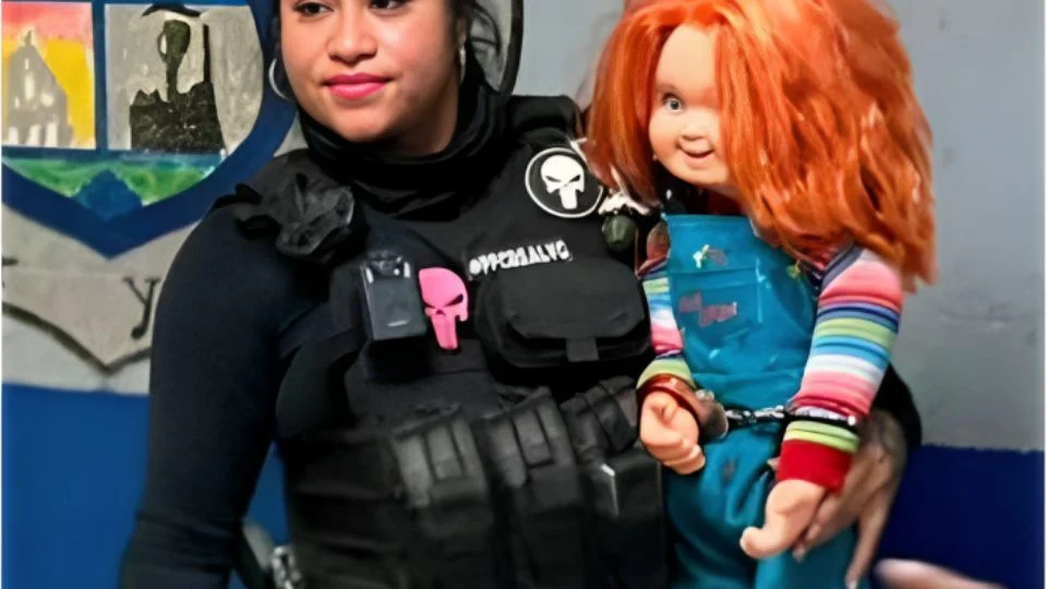 El muñeco de Chucky quedó en evidencia El muñeco de Chucky quedó en evidencia