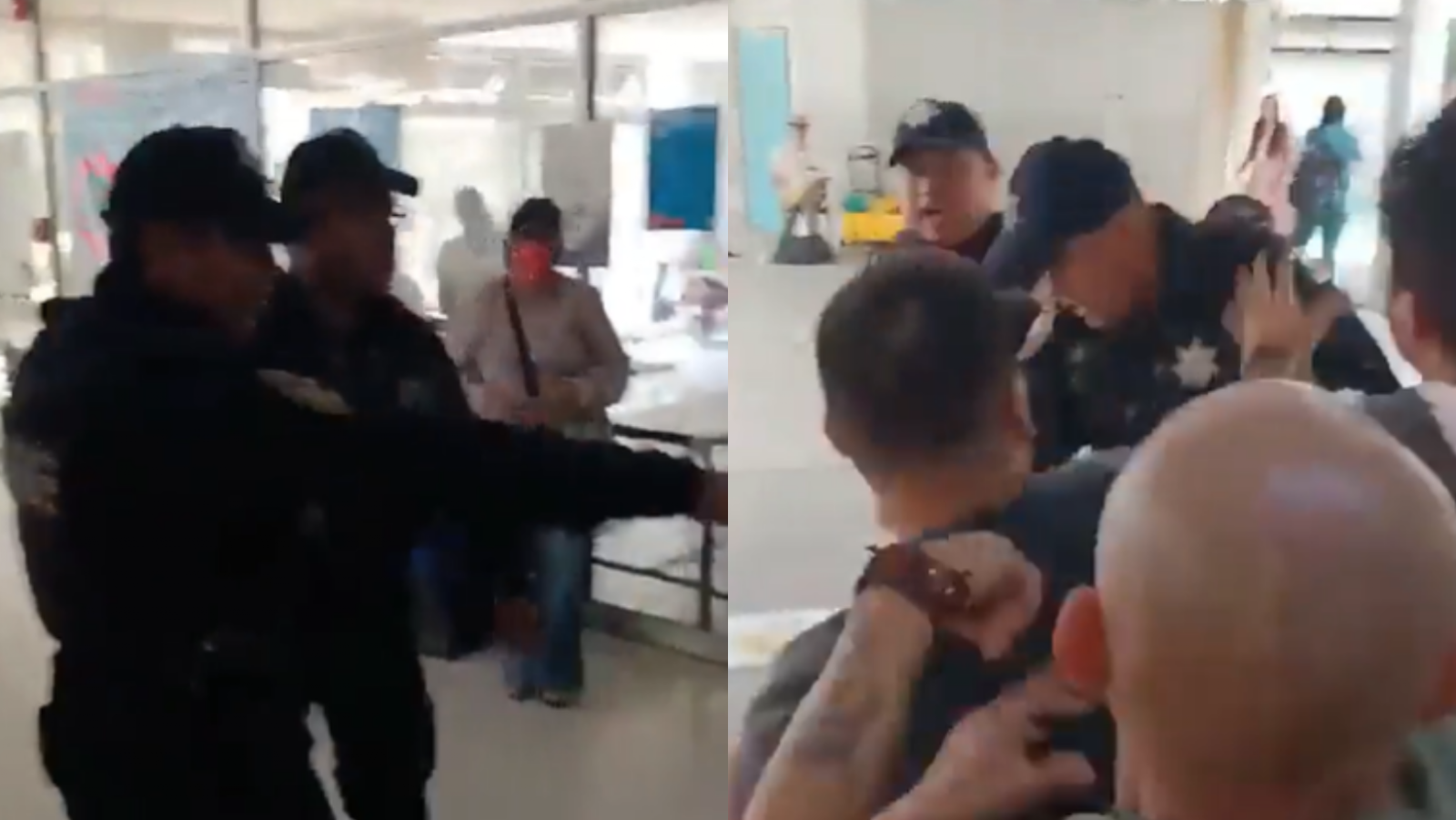 Pelea entre médicos y personal de seguridad del IMSS Guadalajara Pelea entre médicos y personal de seguridad del IMSS Guadalajara