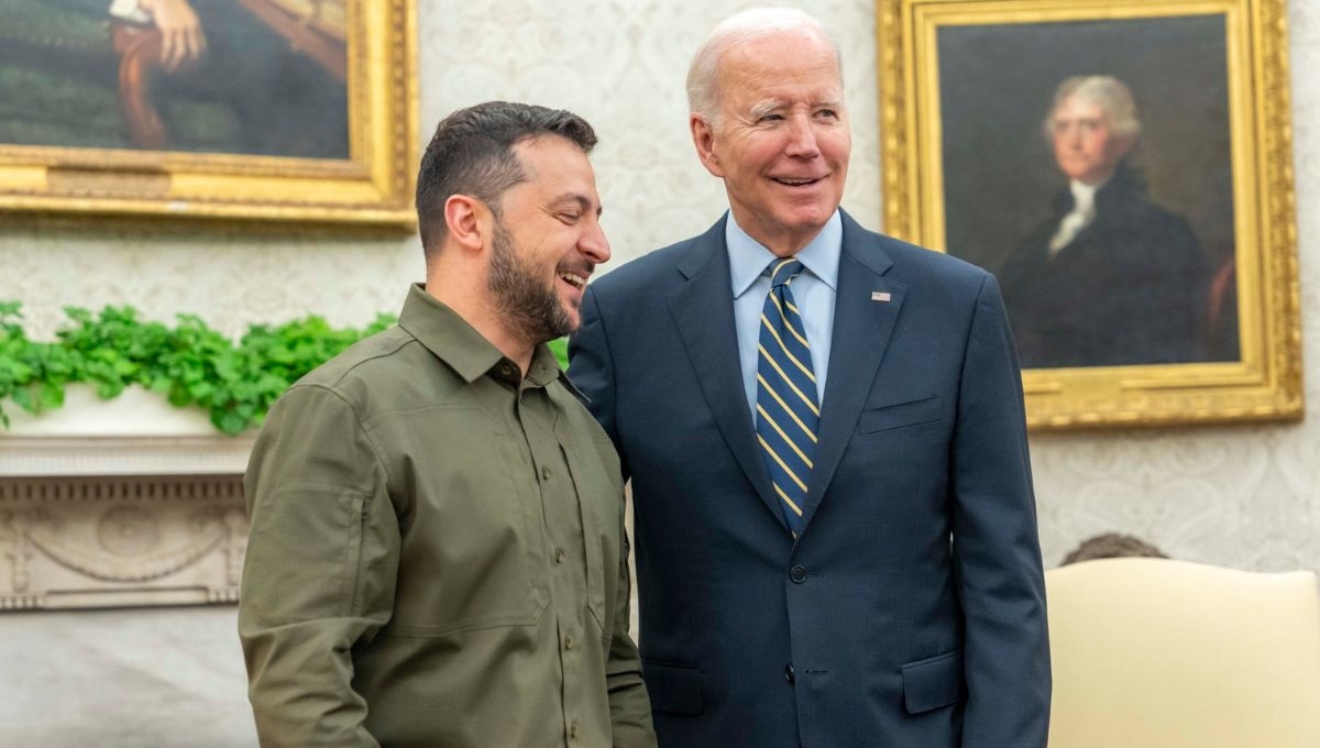El presidente de Estados Unidos y de Ucrania, Volodimir Zelenski, se reunieron en la Casa Blanca El presidente de Estados Unidos y de Ucrania, Volodimir Zelenski, se reunieron en la Casa Blanca