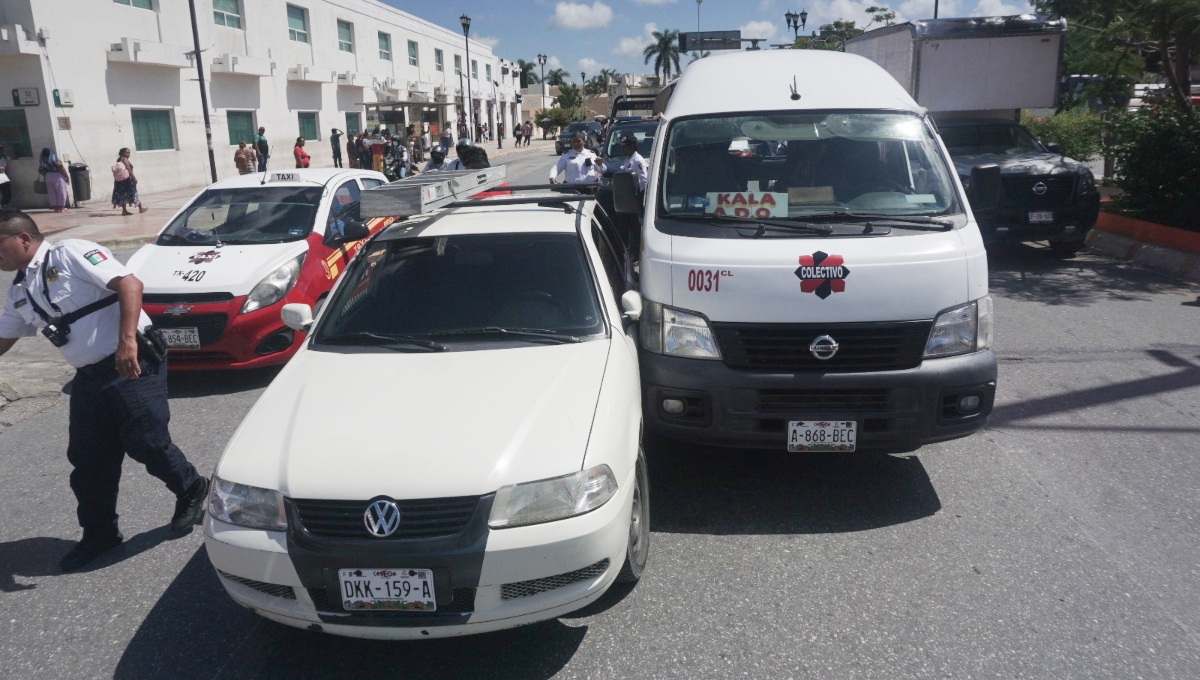 Sólo se registraron daños materiales en los accidentes