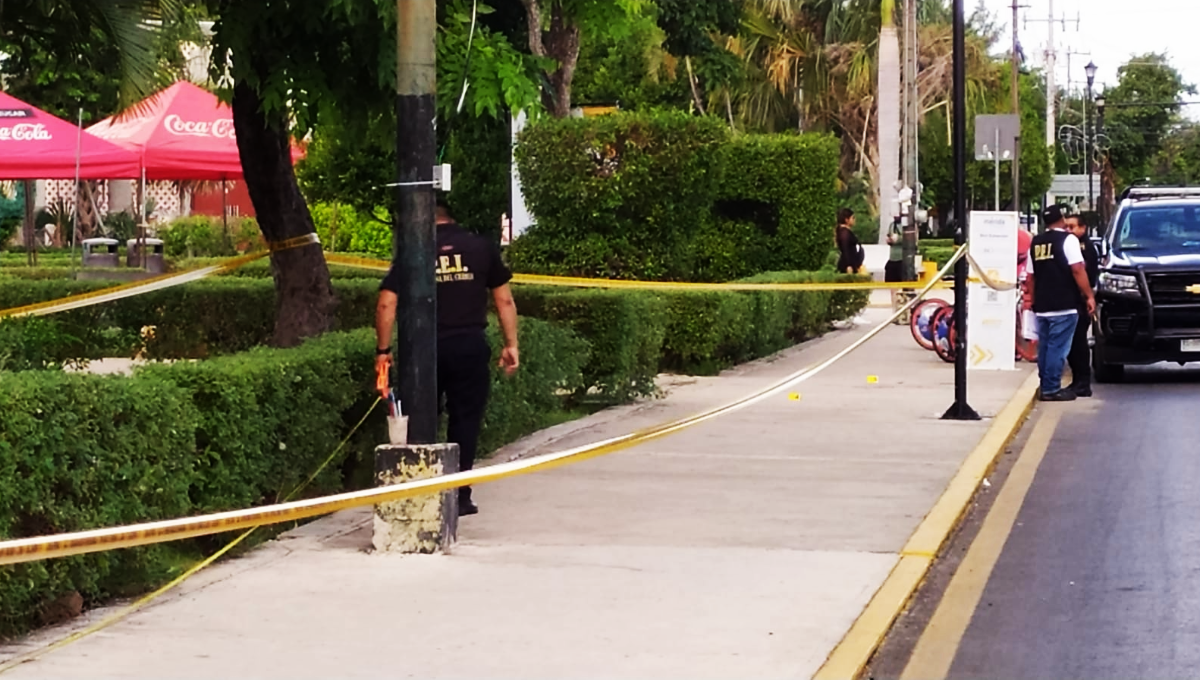 El lugar fue acordonado por las autoridades. Ahí se notó manchas de sangre