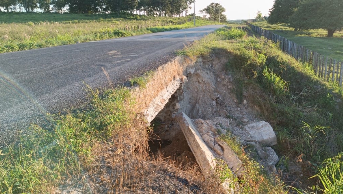 El viaducto en Candelaria sirve de desagüe para el agua pluvial de las partes altas El viaducto en Candelaria sirve de desagüe para el agua pluvial de las partes altas