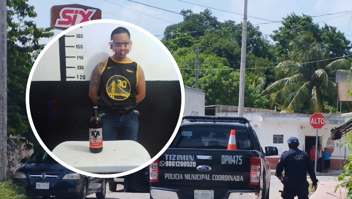 El hombre fue detenido cuando caminaba varias calles adelante