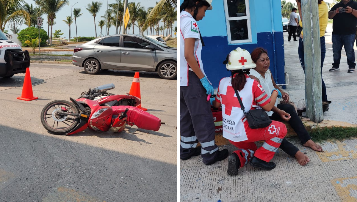 Las mujeres fueron atendidas por paramédicos de la Cruz Roja
