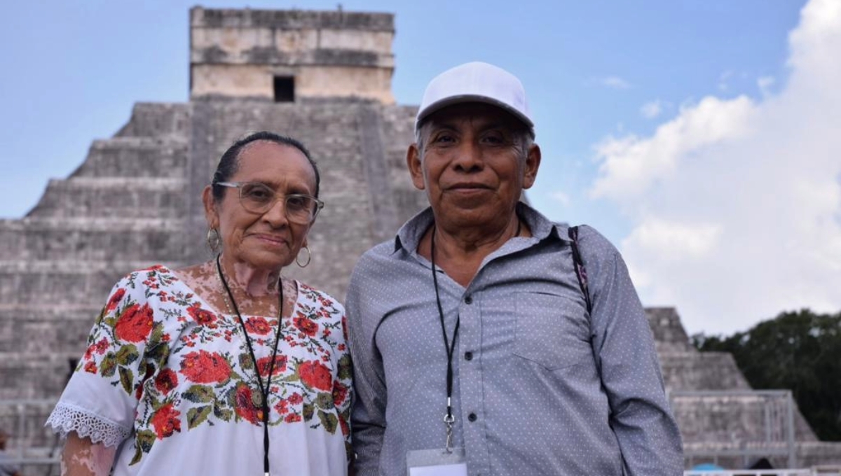 Tárcilo y Miriam admiraron la majestuosidad de Chichén