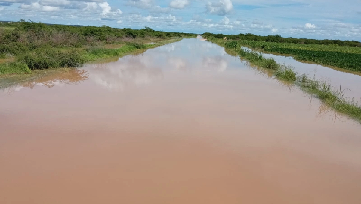 Los menonitas cerraron el acceso, ya que no se puede transitar por la zona