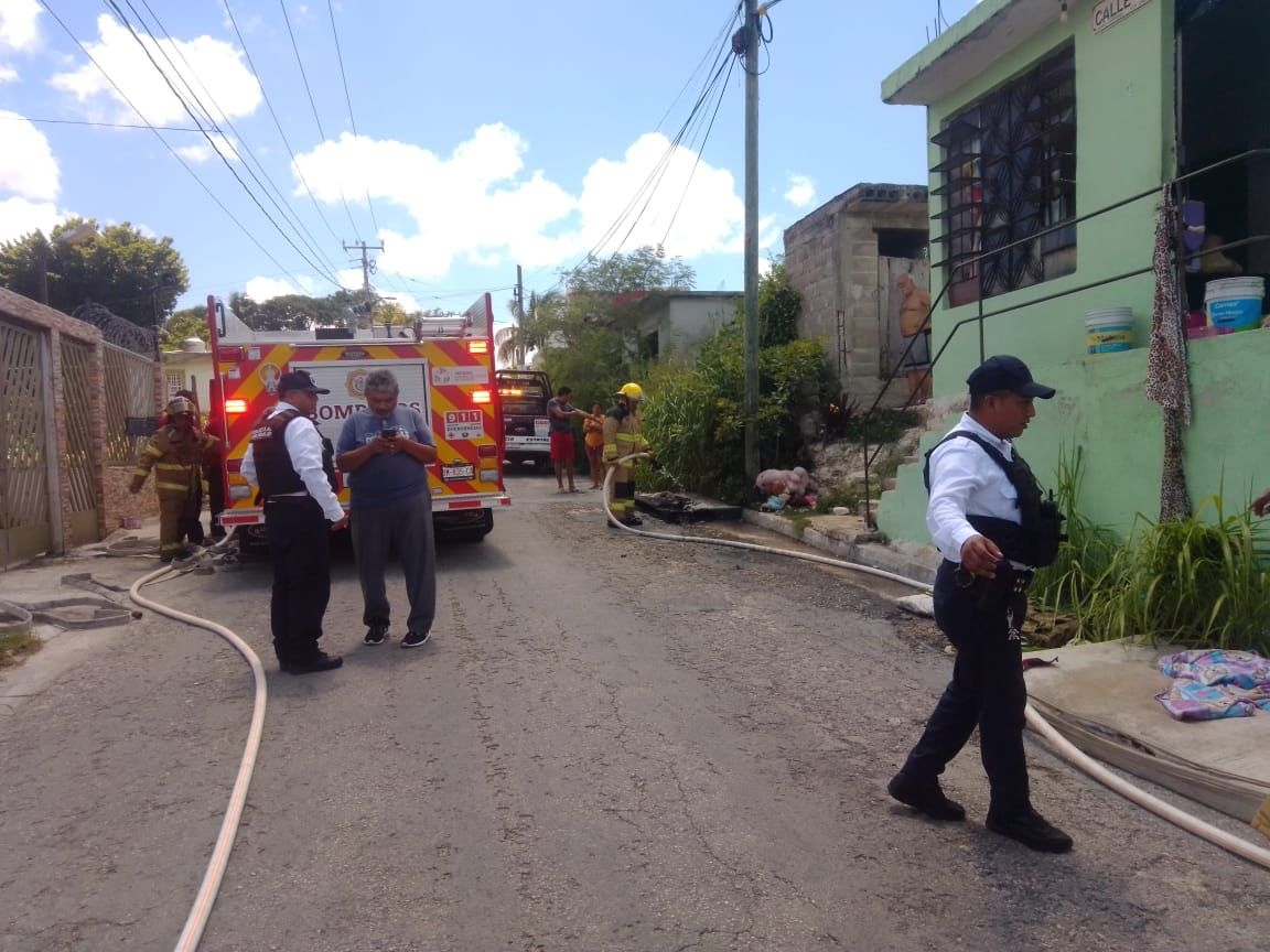 Sólo se registraron daños materiales en el incendio