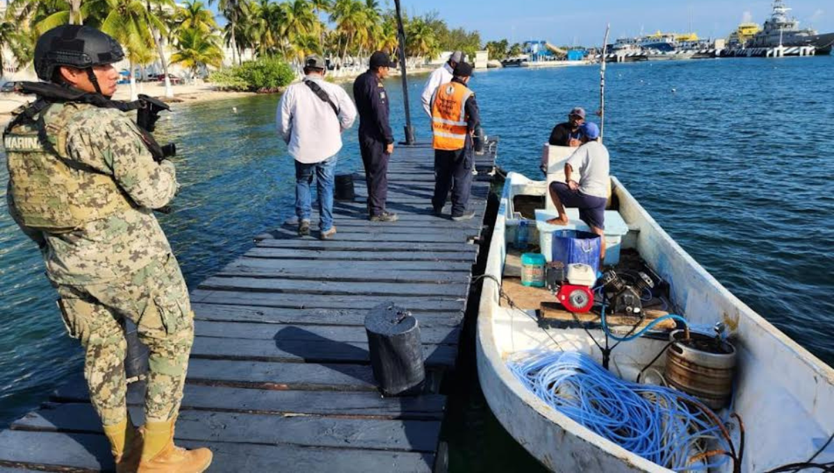 Es la tercera embarcación sin permisos retenida por elementos de la Marina