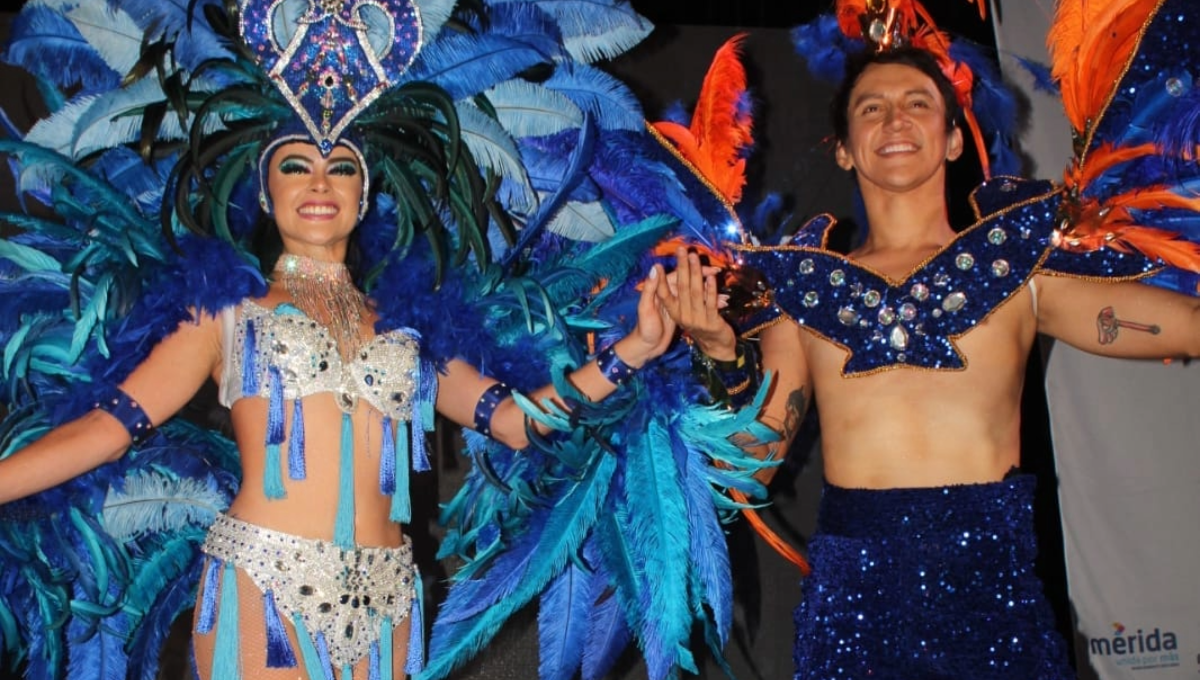Josseline Valdez Ortega y Adrian Alfonso Arceo Diaz son los Reyes del Carnaval de Mérida 2024