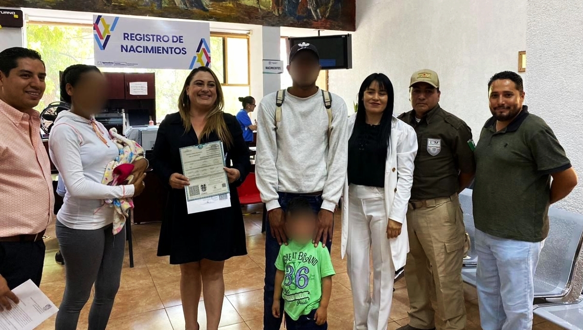 El Instituto Nacional de Migración realizó las gestiones necesarias para que se registre a la recién nacida,