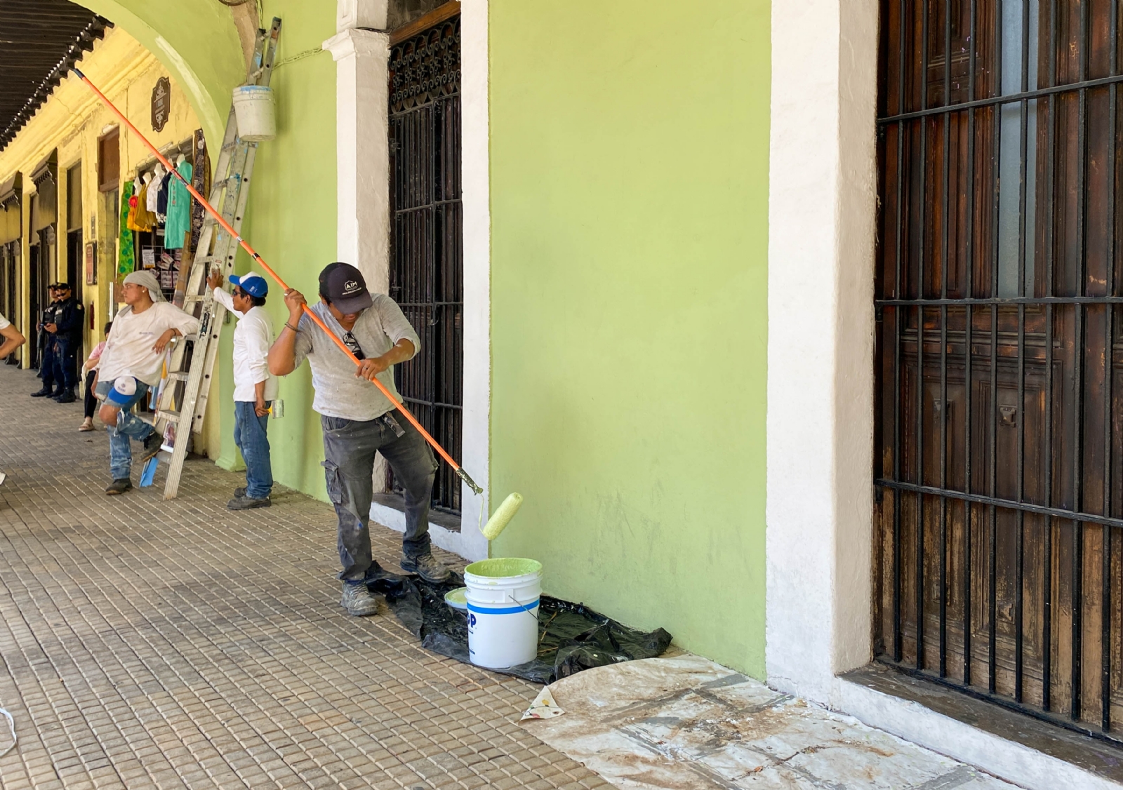 El Palacio de Gobierno está recibiendo mantenimiento para el festejo