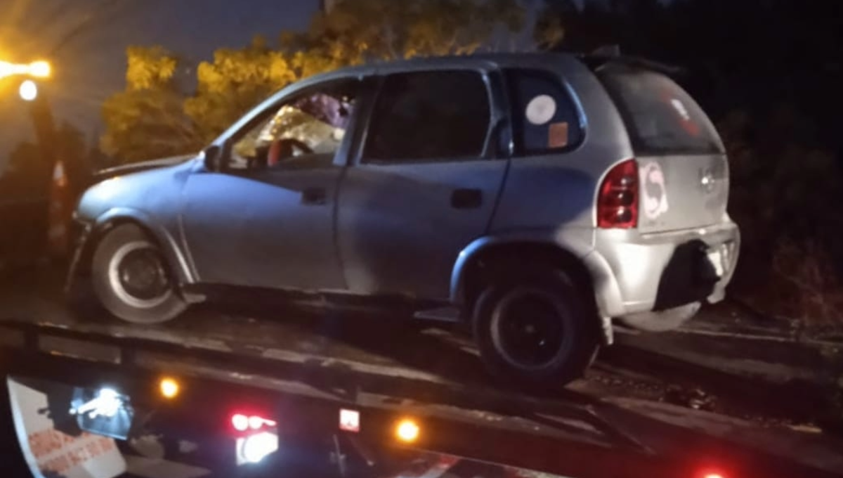 La colisión originó que su carro terminara en estado irreconocible