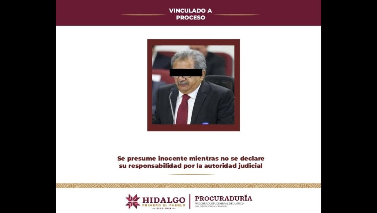 El ex secretario de educación del estado de Hidalgo, Atilano R.P., fue vinculado a proceso por un Juez de Control por el delito de peculado