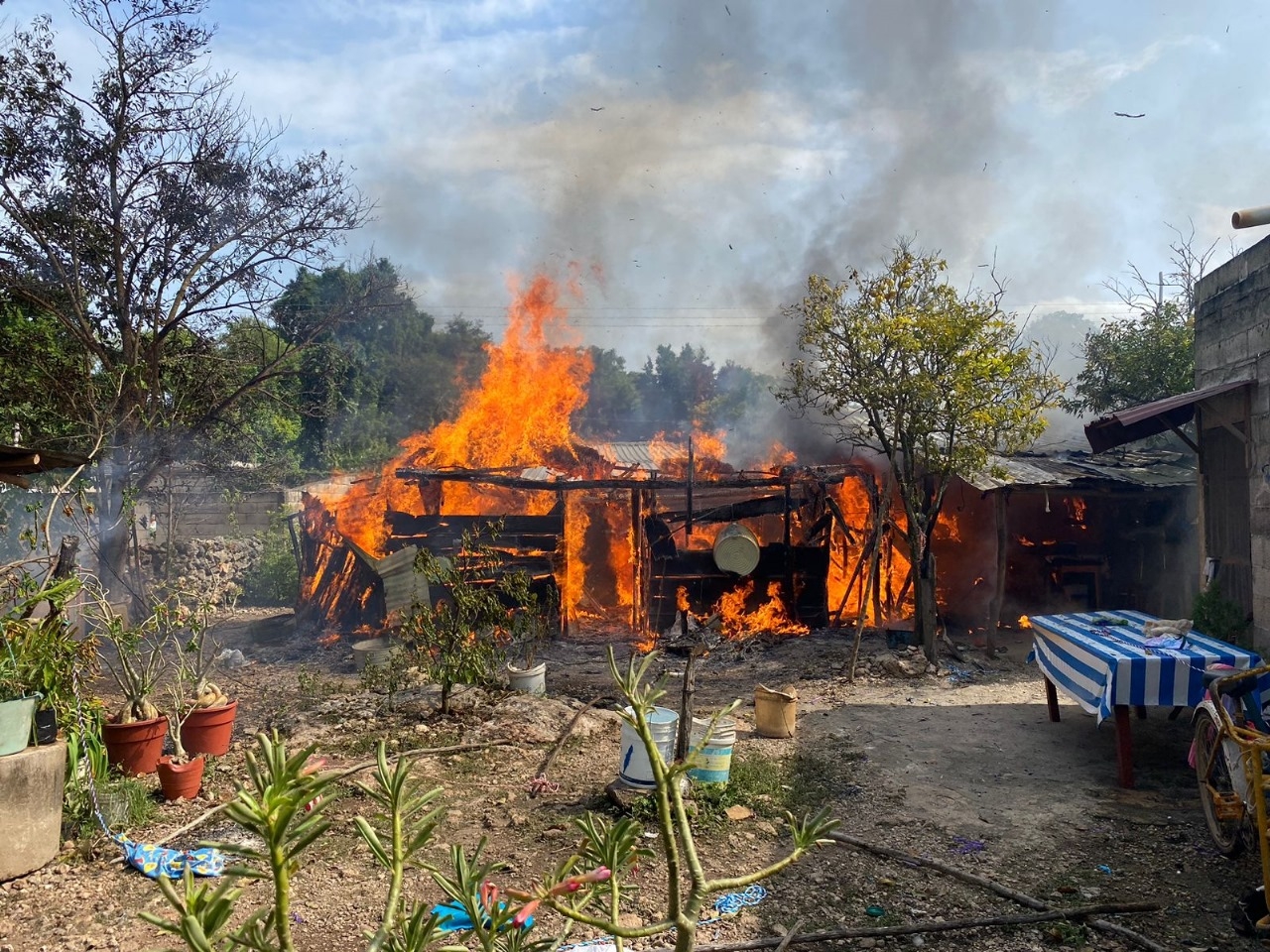 Los daños fueron graves para la casa del abuelito de Tizimín Los daños fueron graves para la casa del abuelito de Tizimín