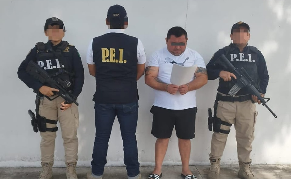 El detenido fue puesto a disposición de las autoridades estatales en Yucatán