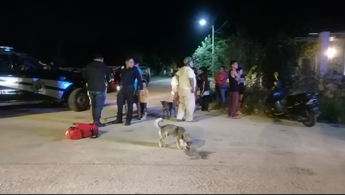 También el menor que guiaba la otra motocicleta quedó tendido en el pavimento