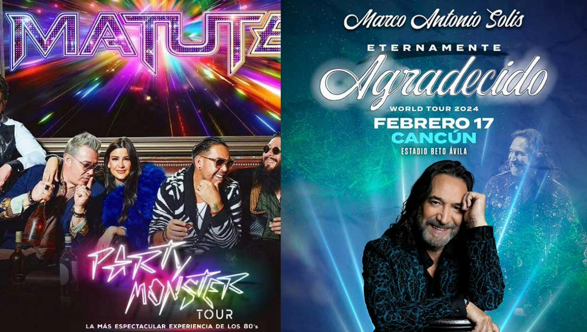 En Cancún se llevarán a cabo conciertos de artistas muy reconocidos nacionalmente En Cancún se llevarán a cabo conciertos de artistas muy reconocidos nacionalmente