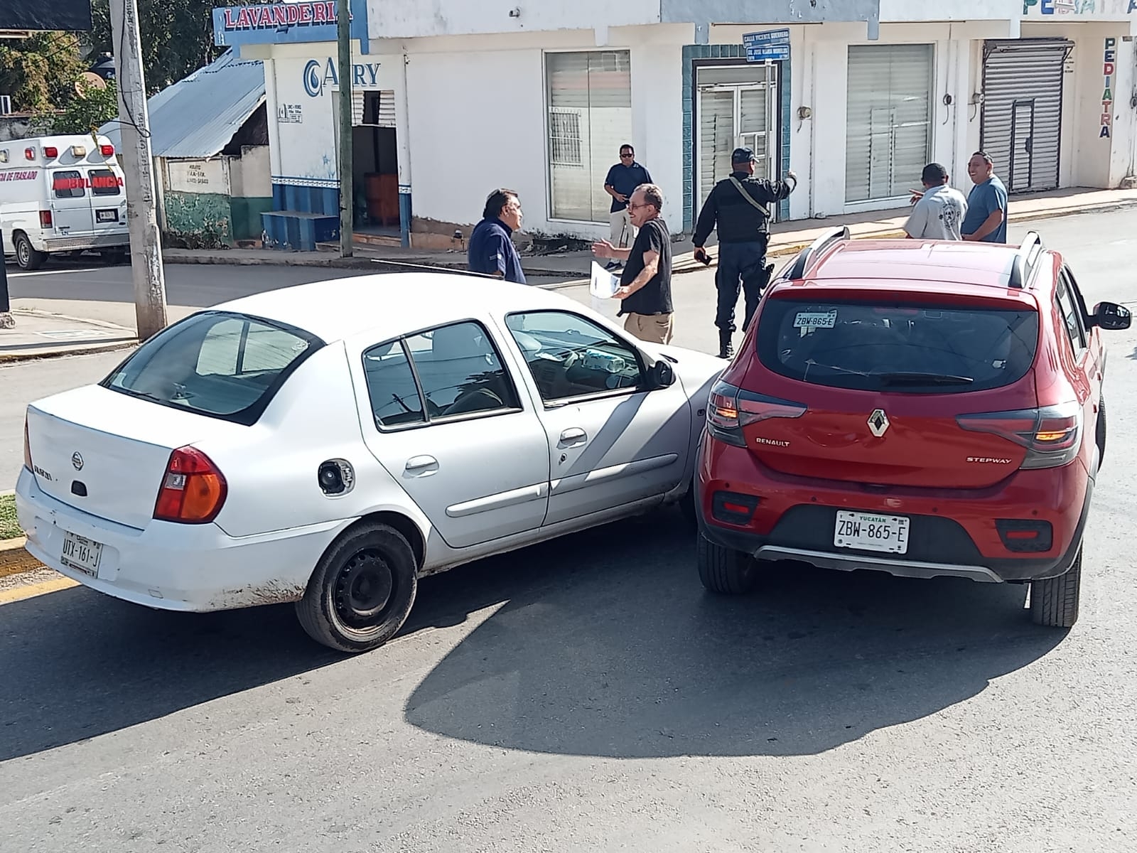 El choque fue presuntamente por distracción