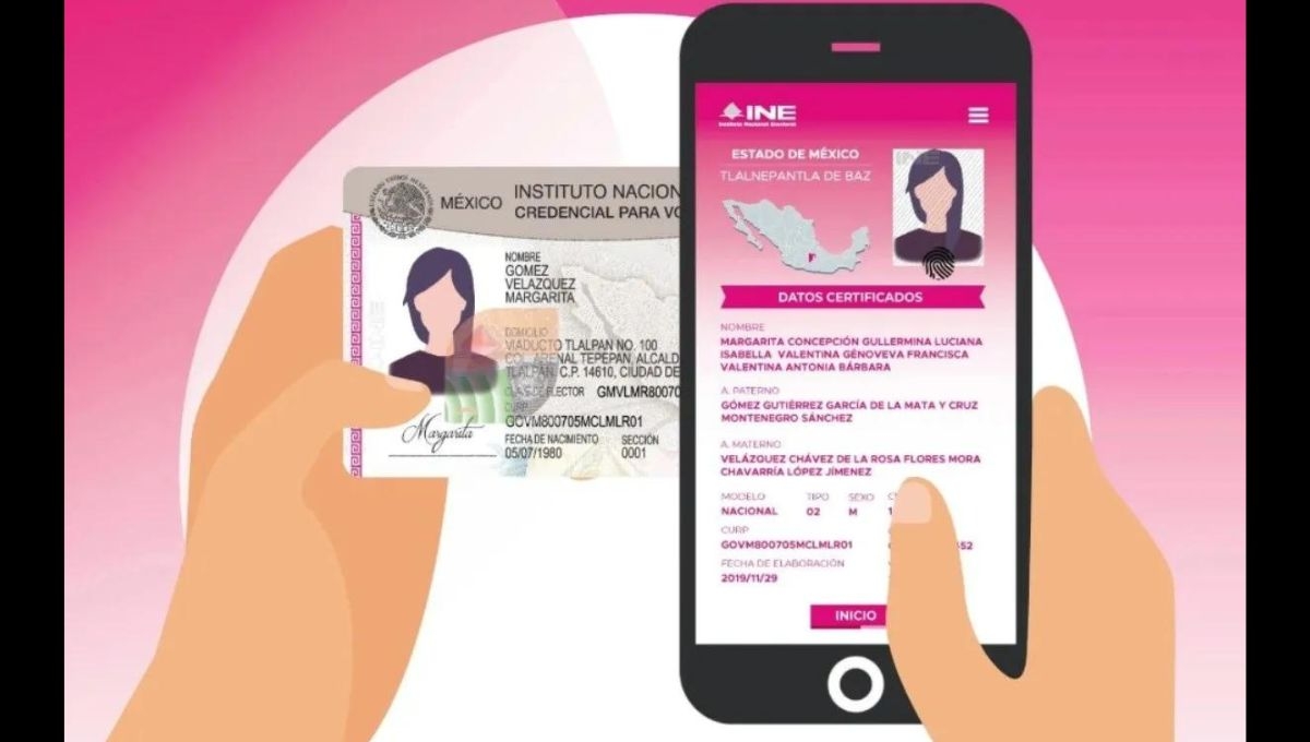 Versión digital de la credencial de elector del INE