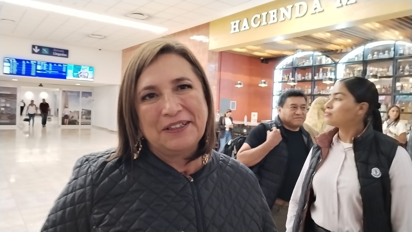 Llega Xóchitl Gálvez, precandidata a la Presidencia de la República del PAN, a Yucatán