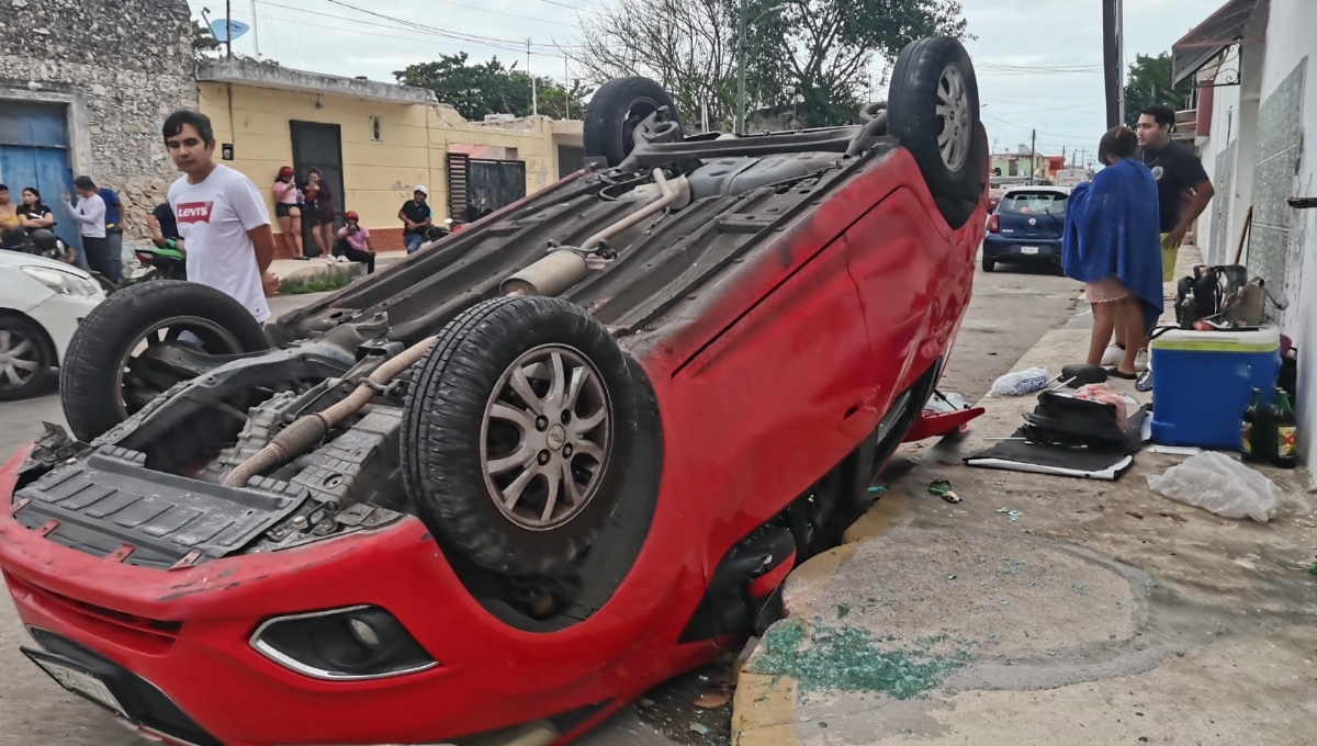 El chofer del auto no respetó la señal de alto